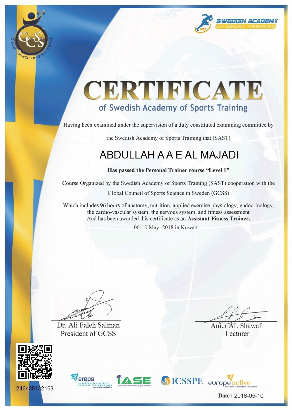ABDULLAH A A E AL MAJADI